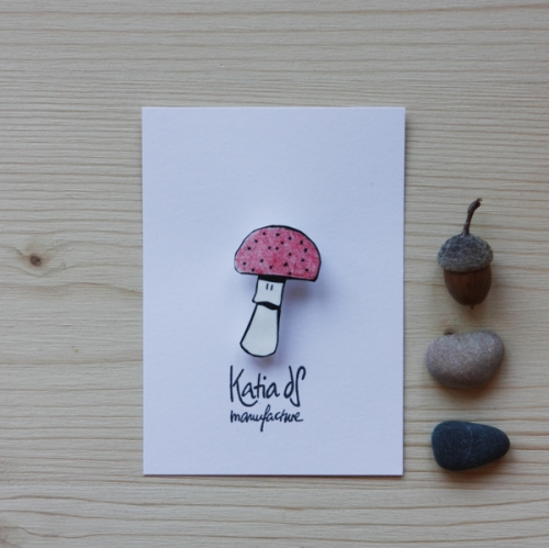 Broche champignon - Amanita junquillea