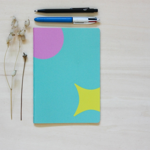 Cahier bâche A5 à pois - 15