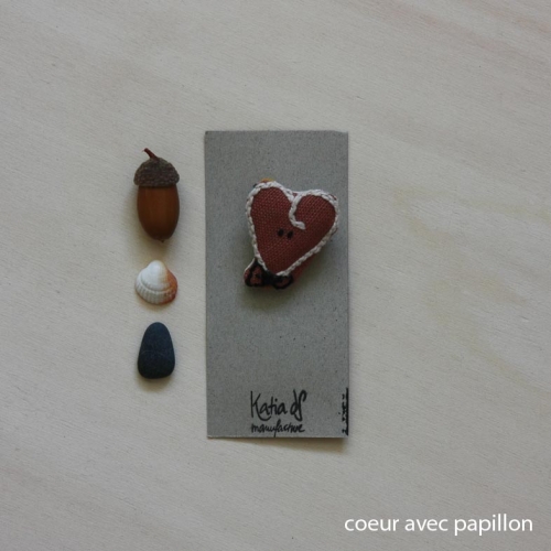 Broche coeur