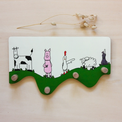 Patère animaux de la ferme - 2