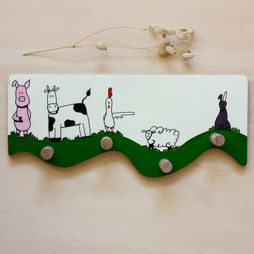 Patère animaux de la ferme - 3