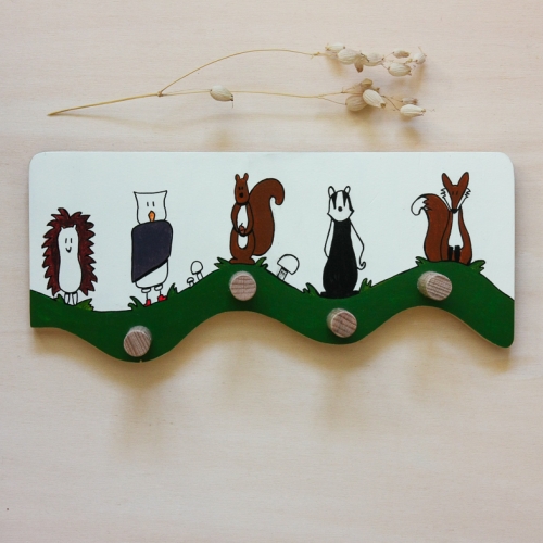 Patère animaux de la forêt - 1