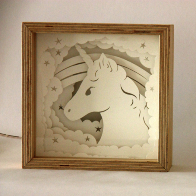 Rêve lumineux – Portrait licorne